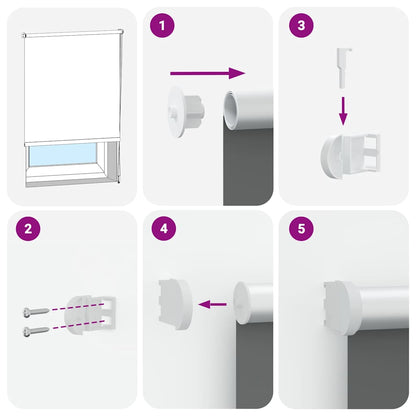 Roleta Zatemňovací 165X230Cm Šířka Látky 161,6Cm Polyester Bílá