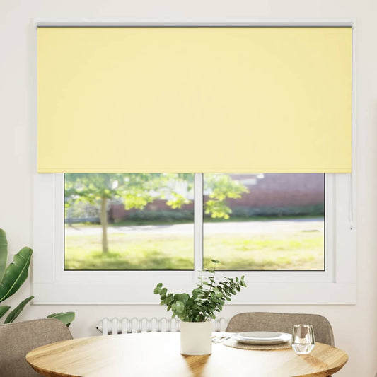 Roleta Zatemňovací Žlutá Šířka Látky 146,6 Cm Polyester