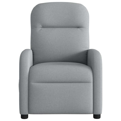 Polohovací Křeslo Světle Šedé Textil Světle Šedá