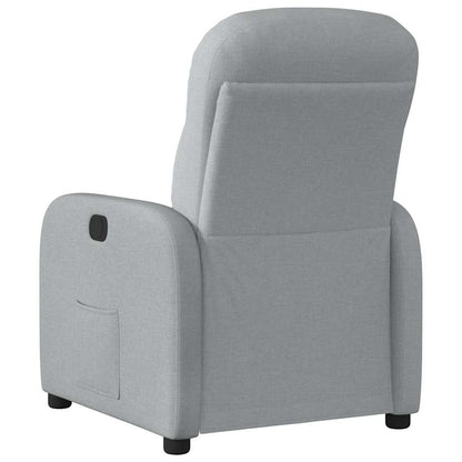 Polohovací Křeslo Světle Šedé Textil Světle Šedá