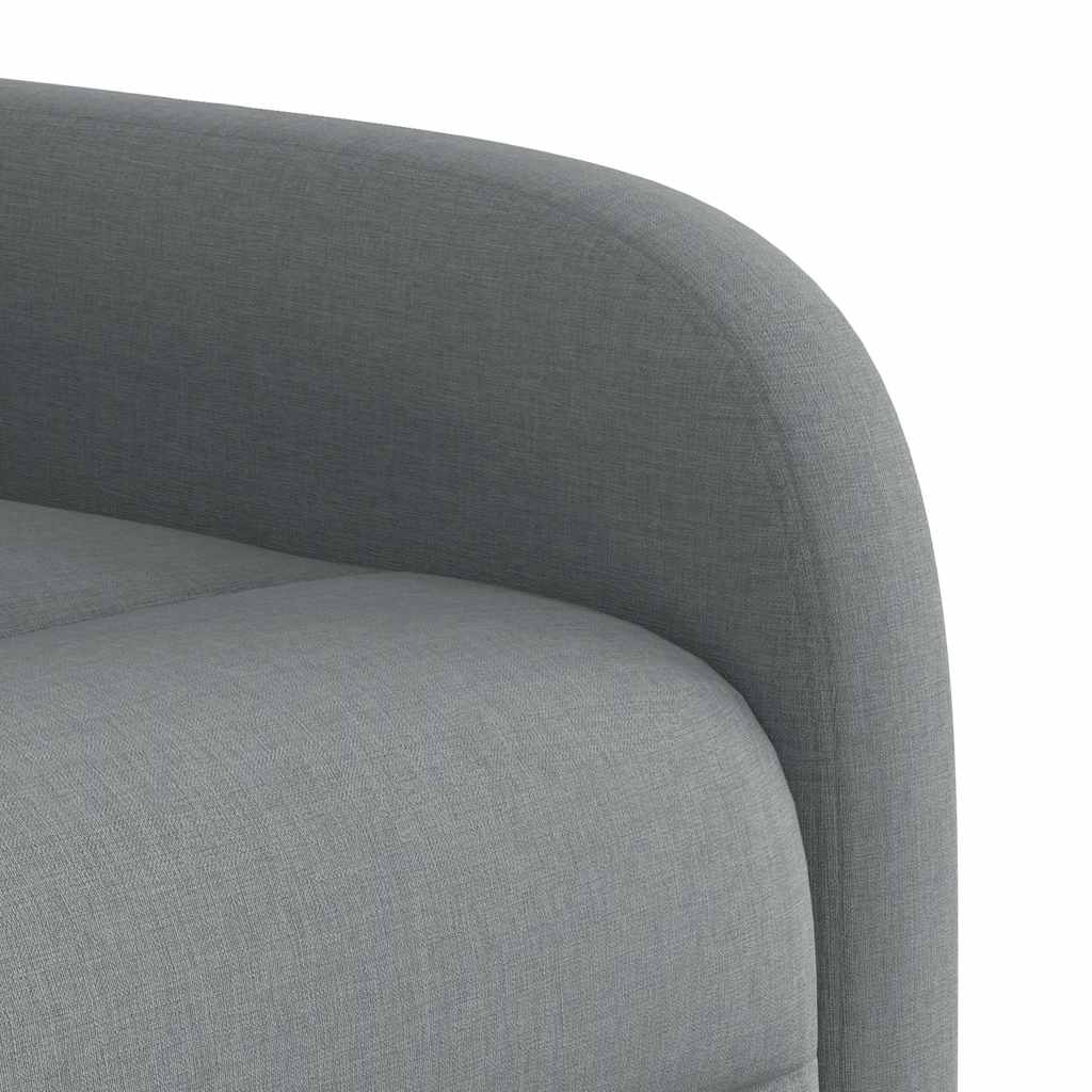 Polohovací Křeslo Světle Šedé Textil Světle Šedá