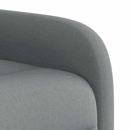 Polohovací Křeslo Světle Šedé Textil Světle Šedá