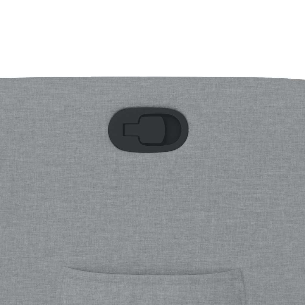 Polohovací Křeslo Světle Šedé Textil Světle Šedá