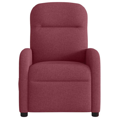 Polohovací Křeslo Vínové Textil Vínová Červená
