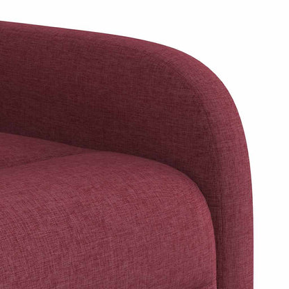 Polohovací Křeslo Vínové Textil Vínová Červená