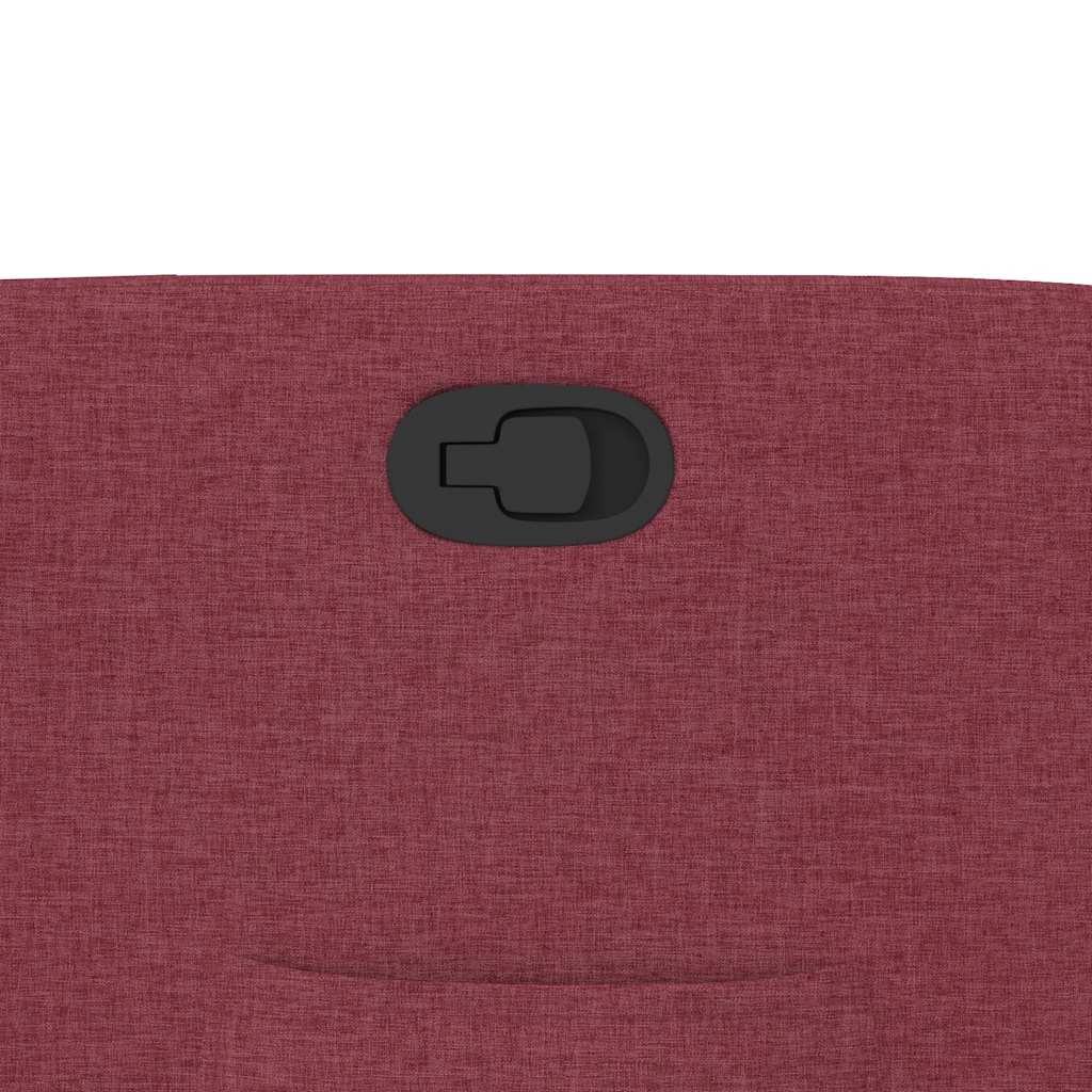 Polohovací Křeslo Vínové Textil Vínová Červená