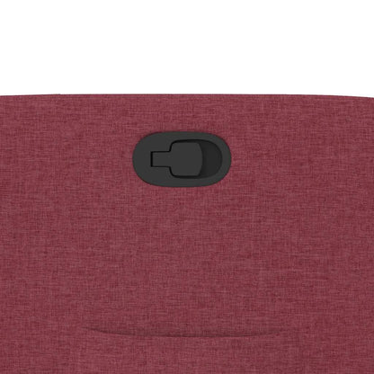 Polohovací Křeslo Vínové Textil Vínová Červená