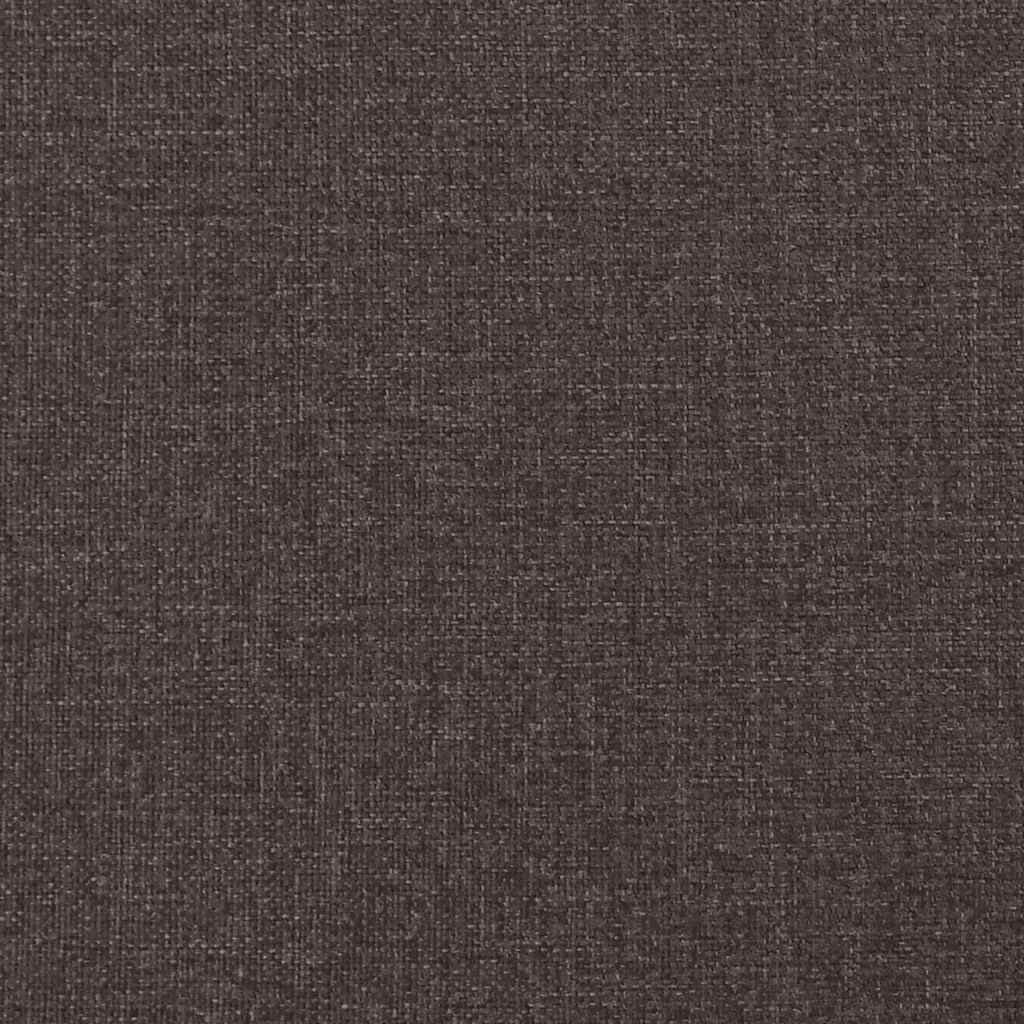 Polohovací Křeslo Tmavě Hnědé Textil Tmavě Hnědá