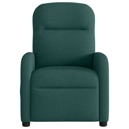 Polohovací Křeslo Tmavě Zelené Textil Tmavě Zelená