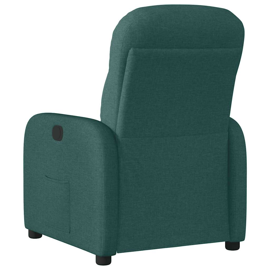 Polohovací Křeslo Tmavě Zelené Textil Tmavě Zelená