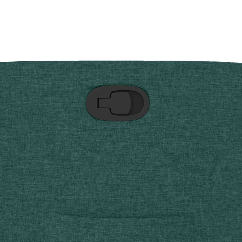 Polohovací Křeslo Tmavě Zelené Textil Tmavě Zelená