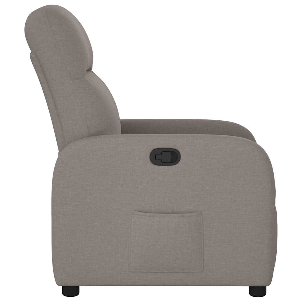 Polohovací Křeslo Textil Taupe