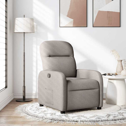 Polohovací Křeslo Textil Taupe
