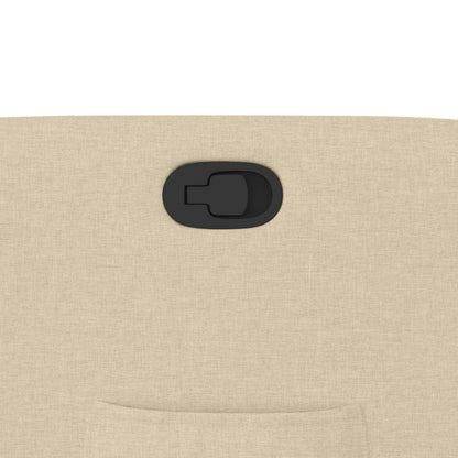 Polohovací Křeslo Krémové Textil Krémová