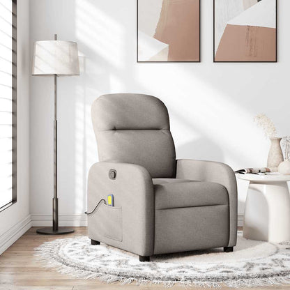 Polohovací Křeslo Textil Taupe