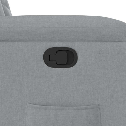 Polohovací Křeslo Světle Šedé Textil