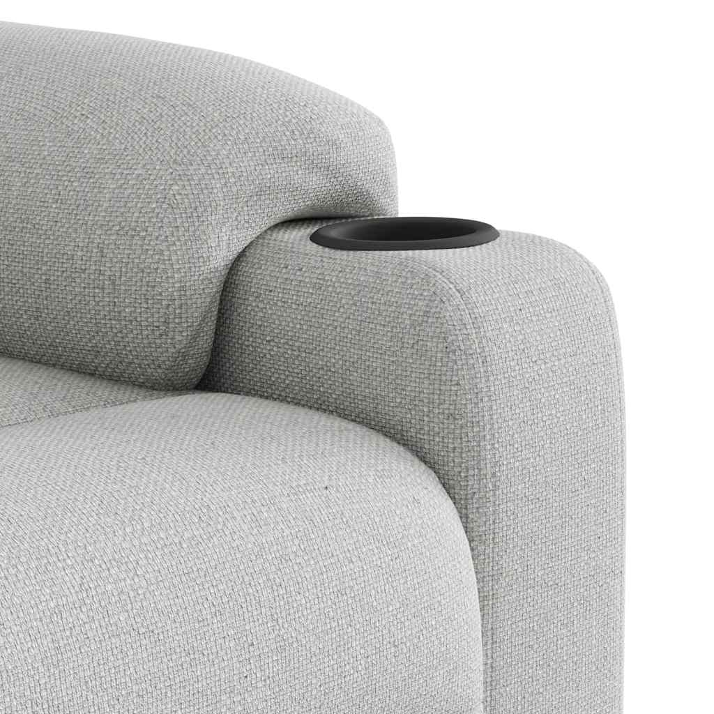 Polohovací Křeslo Obláčkově Šedá Textil