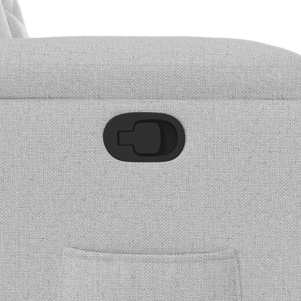 Polohovací Křeslo Obláčkově Šedá Textil