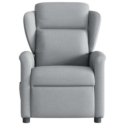 Polohovací Křeslo Světle Šedé Textil Světle Šedá