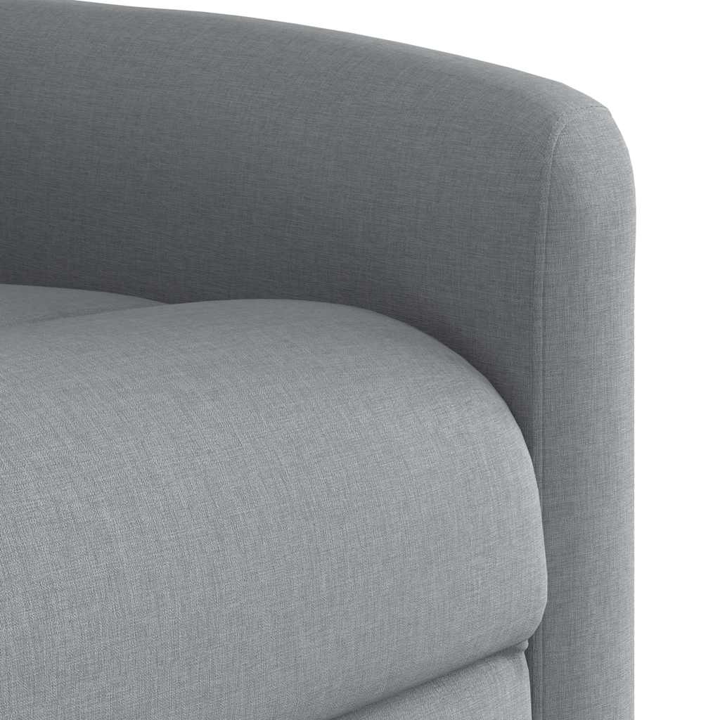 Polohovací Křeslo Světle Šedé Textil Světle Šedá