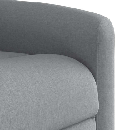 Polohovací Křeslo Světle Šedé Textil Světle Šedá