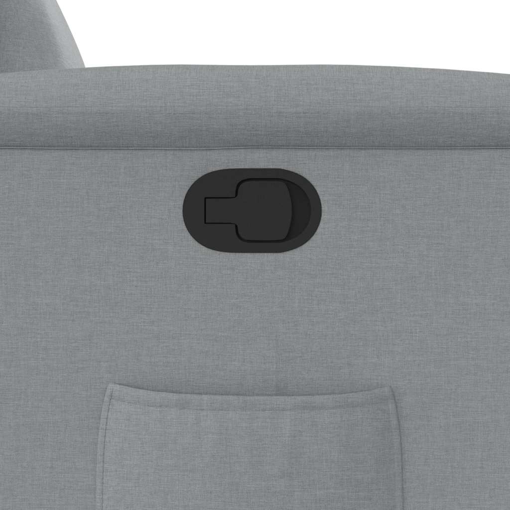 Polohovací Křeslo Světle Šedé Textil Světle Šedá