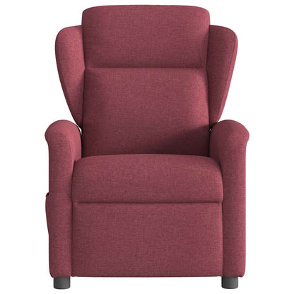 Polohovací Křeslo Vínové Textil