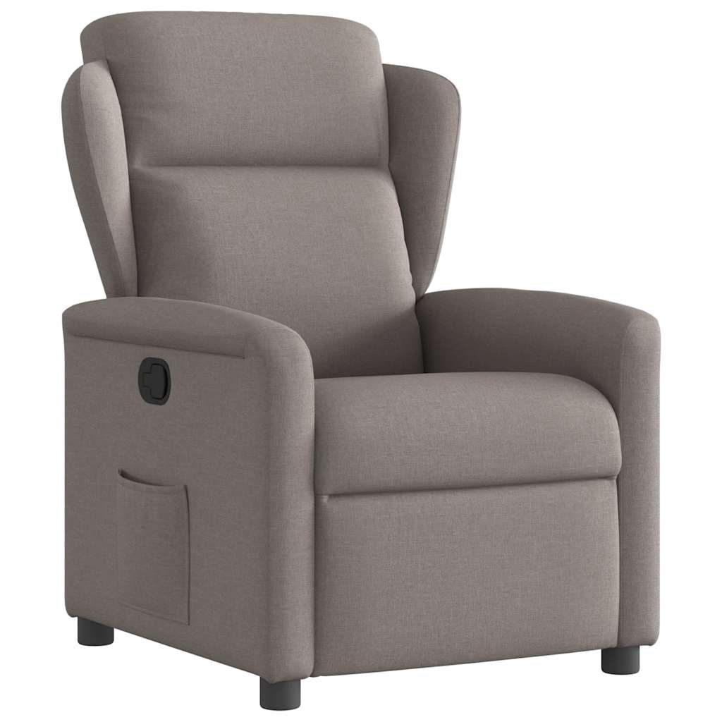 Polohovací Křeslo Textil Taupe