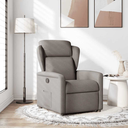 Polohovací Křeslo Textil Taupe