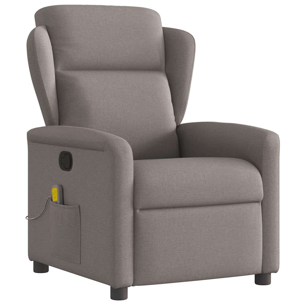 Polohovací Křeslo Textil Taupe