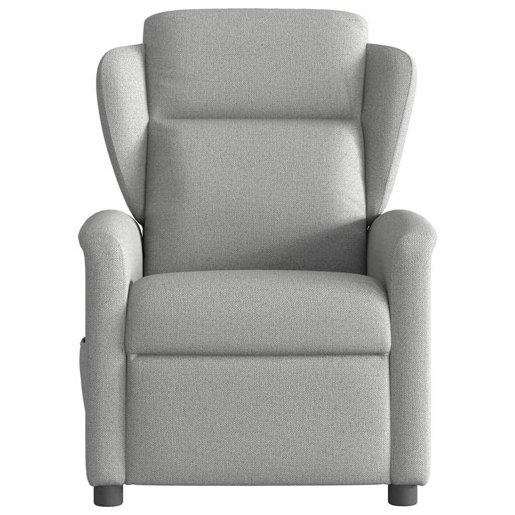 Masážní Polohovací Křeslo Textil Obláčkově Šedá