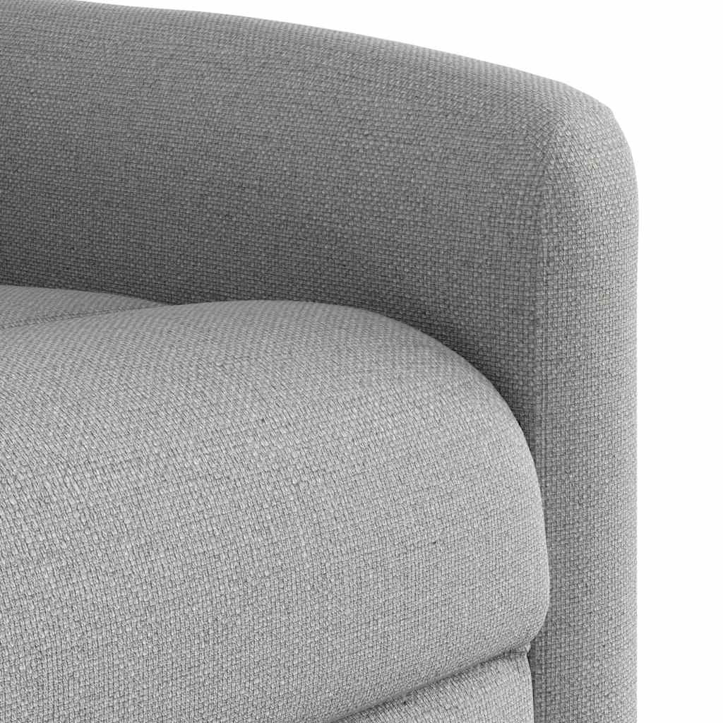 Masážní Polohovací Křeslo Textil Obláčkově Šedá