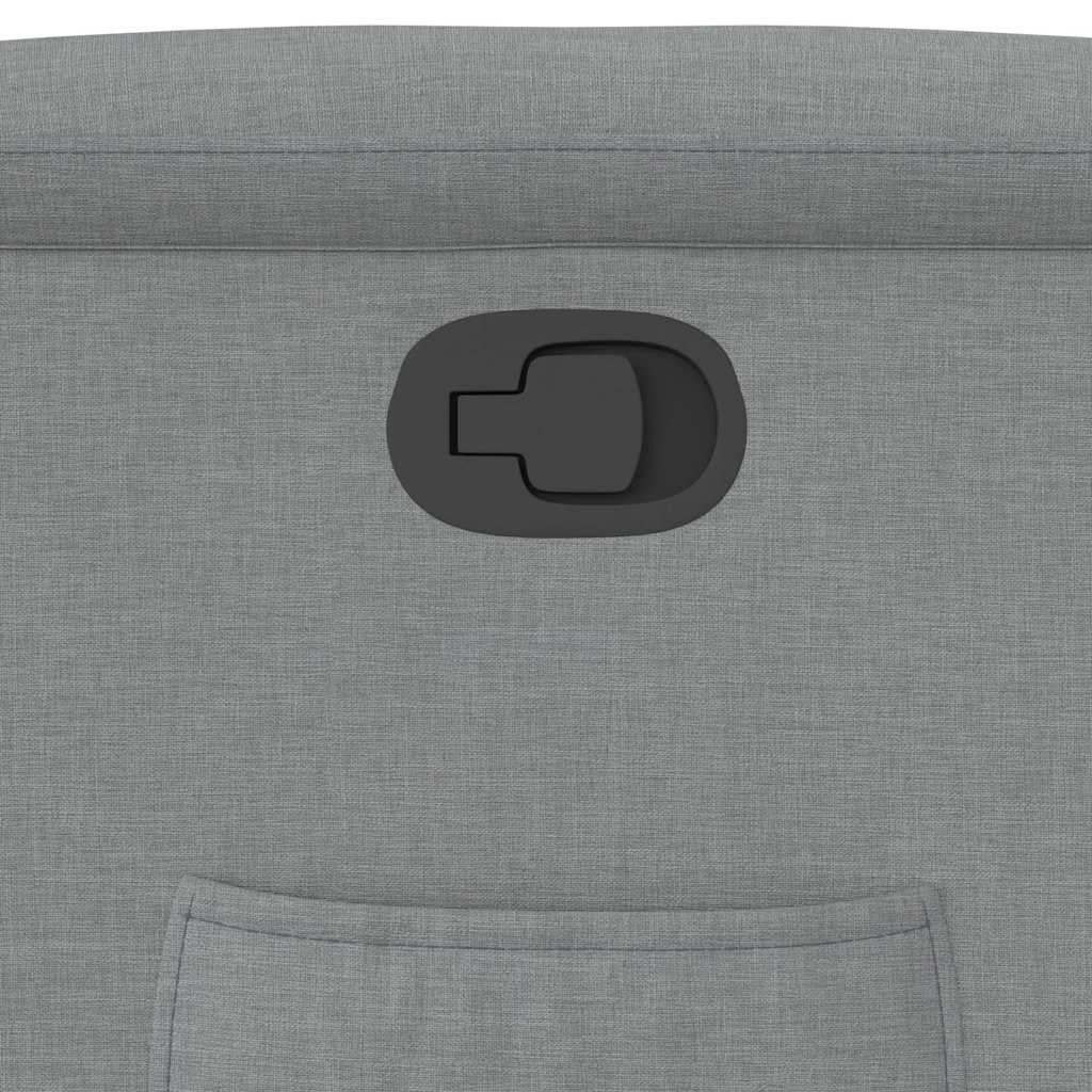 Polohovací Křeslo Světle Šedé Textil Světle Šedá