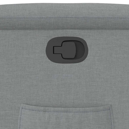 Polohovací Křeslo Světle Šedé Textil Světle Šedá