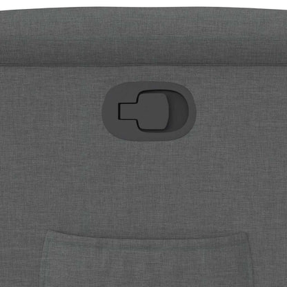 Polohovací Křeslo Tmavě Šedé Textil Tmavě Šedá