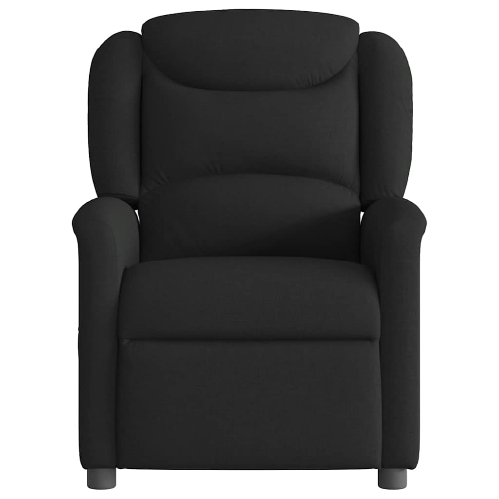 Polohovací Křeslo Černé Textil Černá