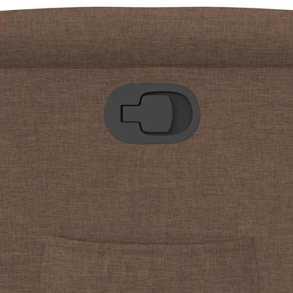 Polohovací Křeslo Hnědé Textil Hnědá