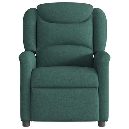 Polohovací Křeslo Tmavě Zelené Textil Tmavě Zelená
