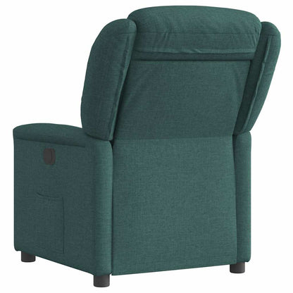 Polohovací Křeslo Tmavě Zelené Textil Tmavě Zelená