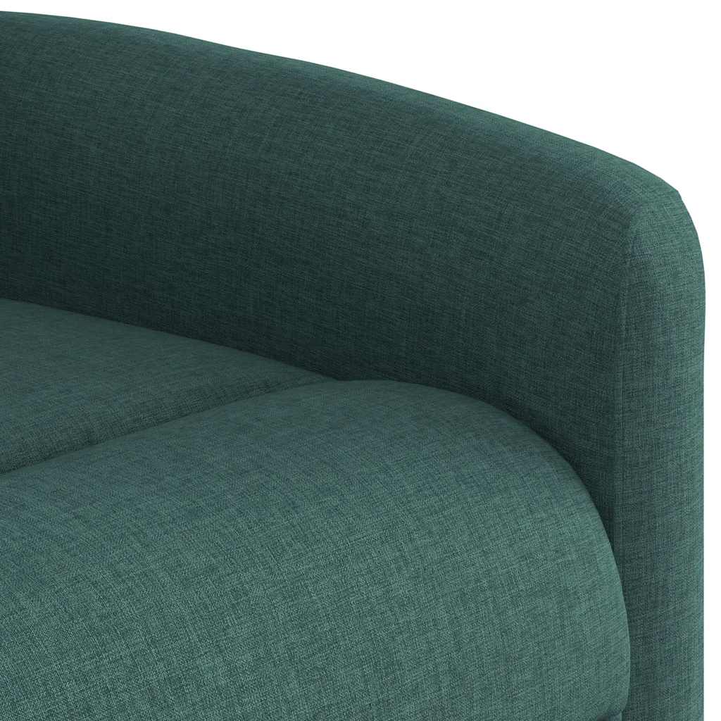 Polohovací Křeslo Tmavě Zelené Textil Tmavě Zelená
