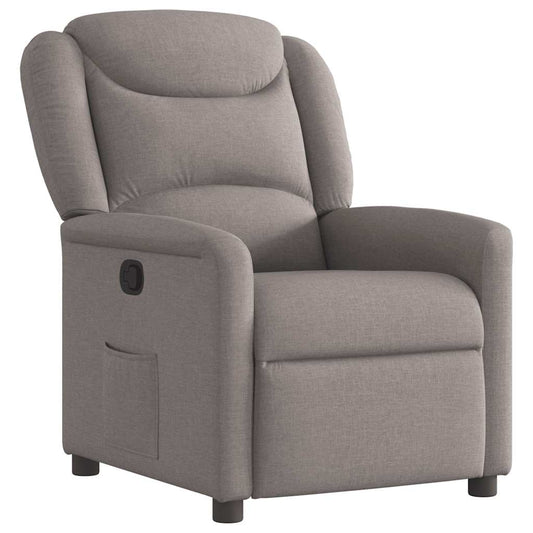 Polohovací Křeslo Textil Taupe