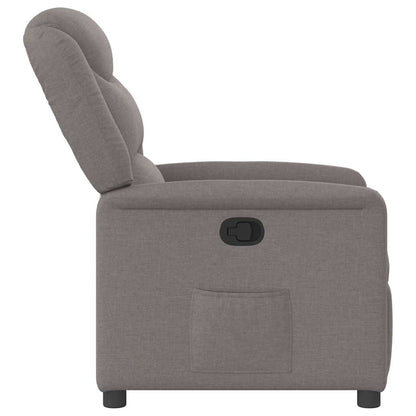 Polohovací Křeslo Textil Taupe
