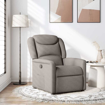 Polohovací Křeslo Textil Taupe