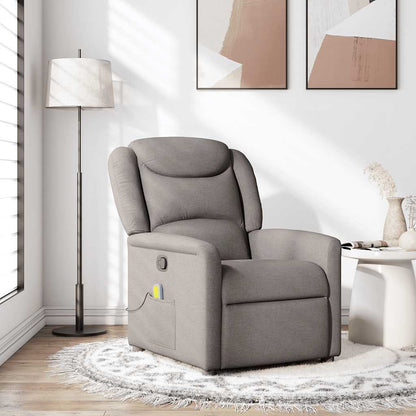 Polohovací Křeslo Textil Taupe