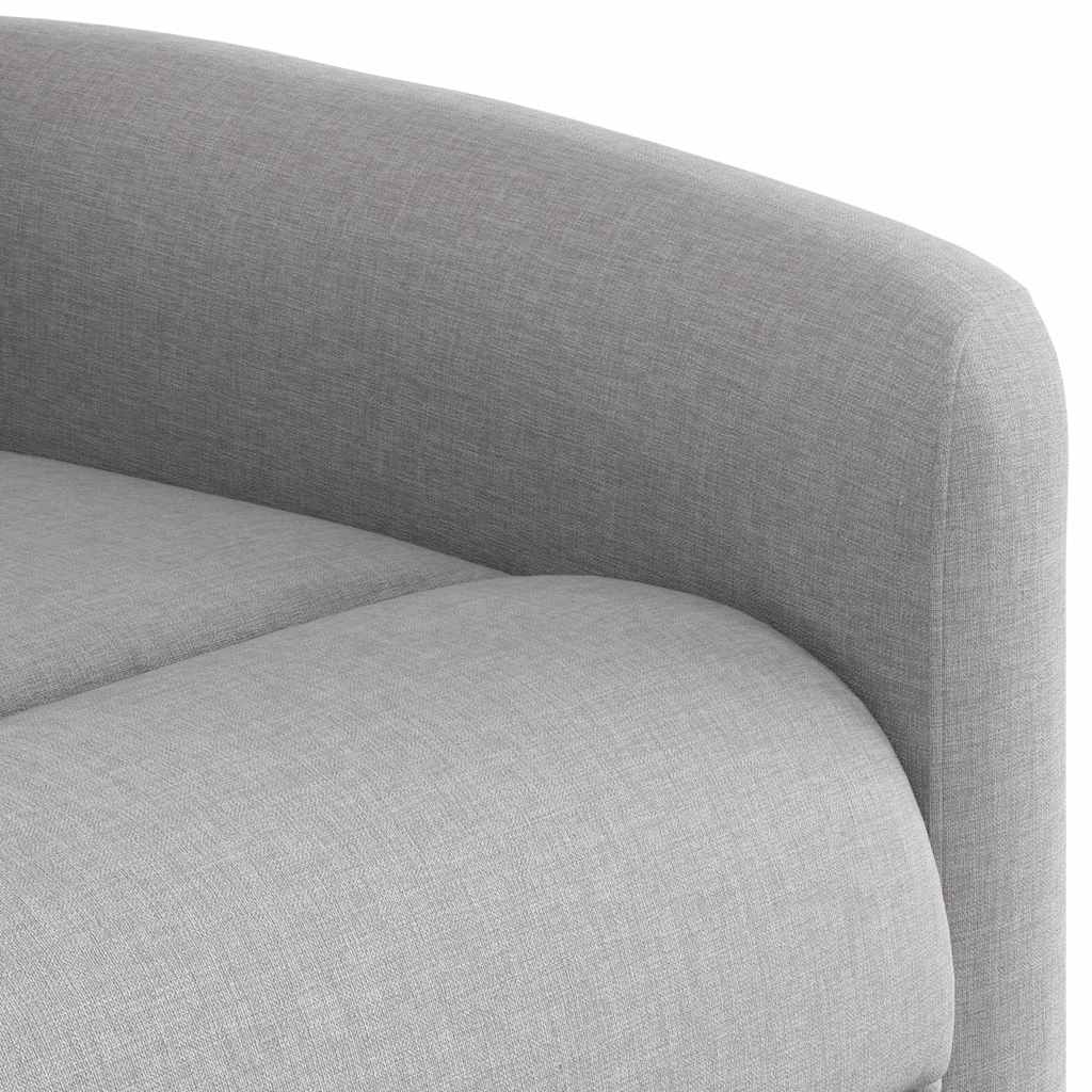 Masážní Polohovací Křeslo Textil Obláčkově Šedá