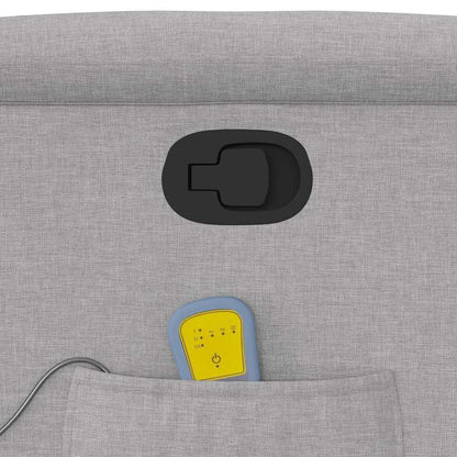 Masážní Polohovací Křeslo Textil Obláčkově Šedá