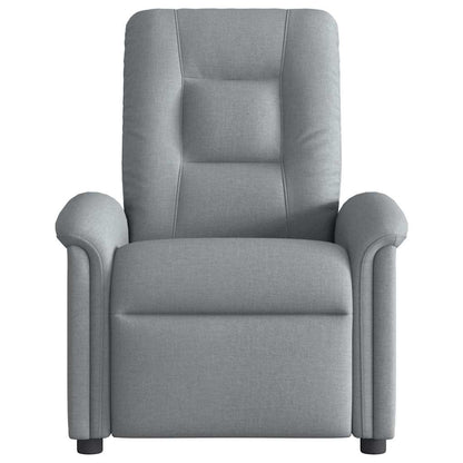 Polohovací Křeslo Světle Šedé Textil Světle Šedá
