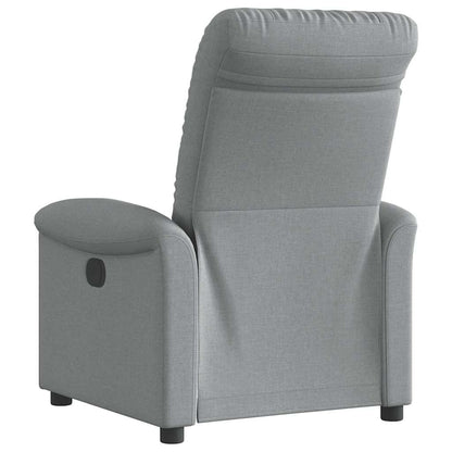 Polohovací Křeslo Světle Šedé Textil Světle Šedá