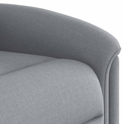 Polohovací Křeslo Světle Šedé Textil Světle Šedá