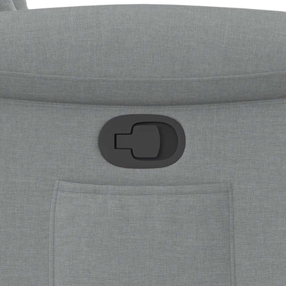 Polohovací Křeslo Světle Šedé Textil Světle Šedá